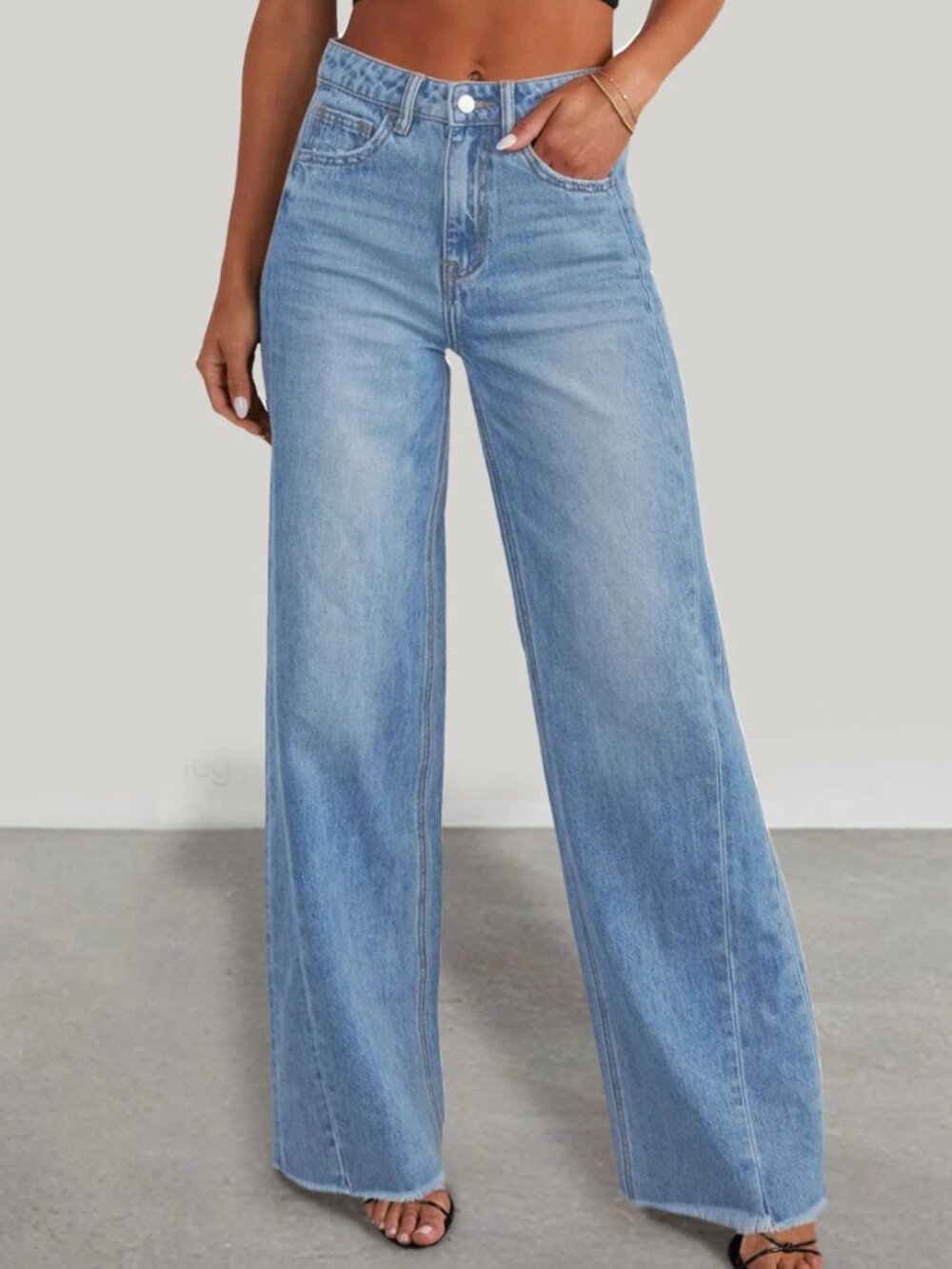 ✨PRETTYGARDEN Wide Leg Jeans 16 Blue NWOT